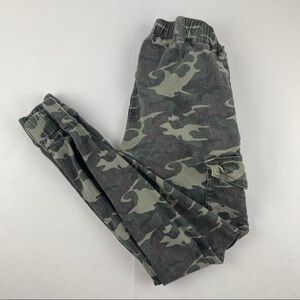 Almost Famous Jogger Pants Boys Small Green Camo